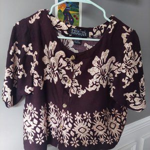 Hawaiian shirt Nick & Sarah, brown/beige